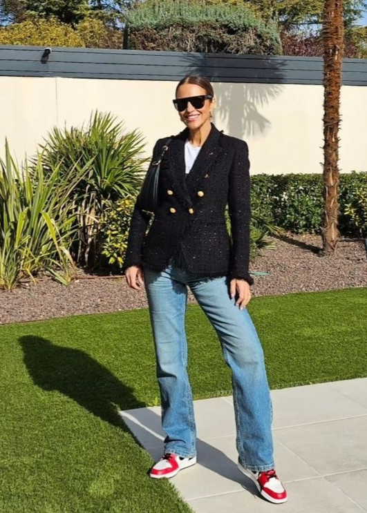 Blazer cruzado brillos desflecada Emilie The Extreme Collection - Imagen 6