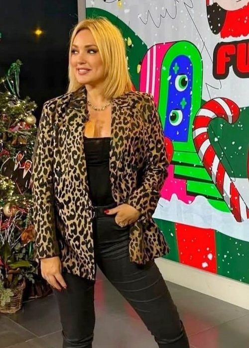 Americana jacquard animal NEGRO-MARRON Lola Casademunt