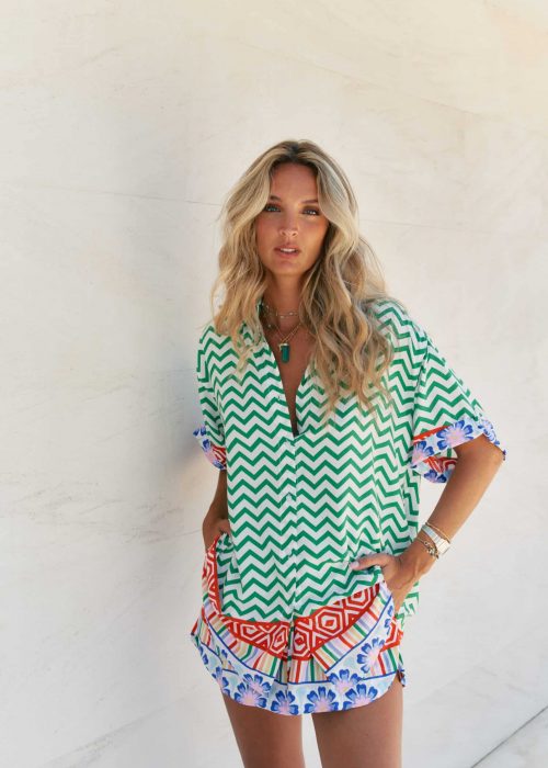 Conjunto top Lola y pantalón Charlie verde Ziggy Za