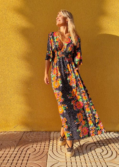 Vestido largo negro Hawai