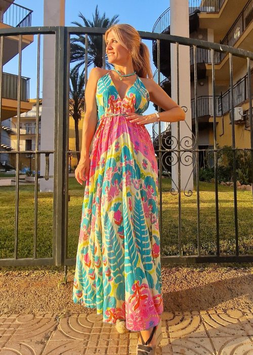 Vestido largo Ipanema Aqua