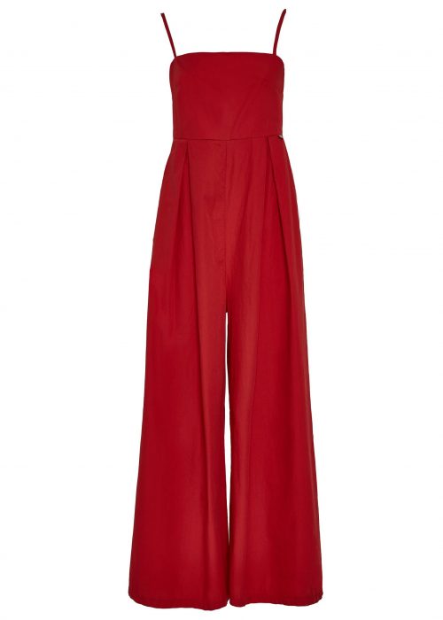 Mono algodón rojo largo