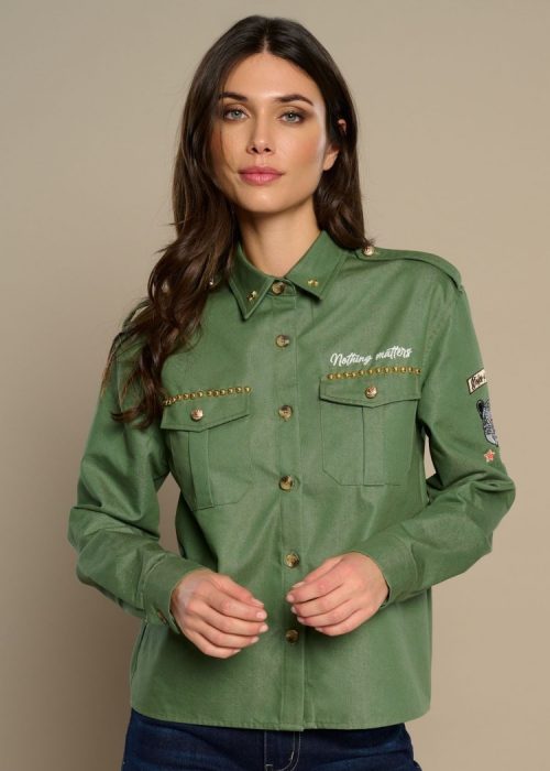 Sobrecamisa verde Brunella