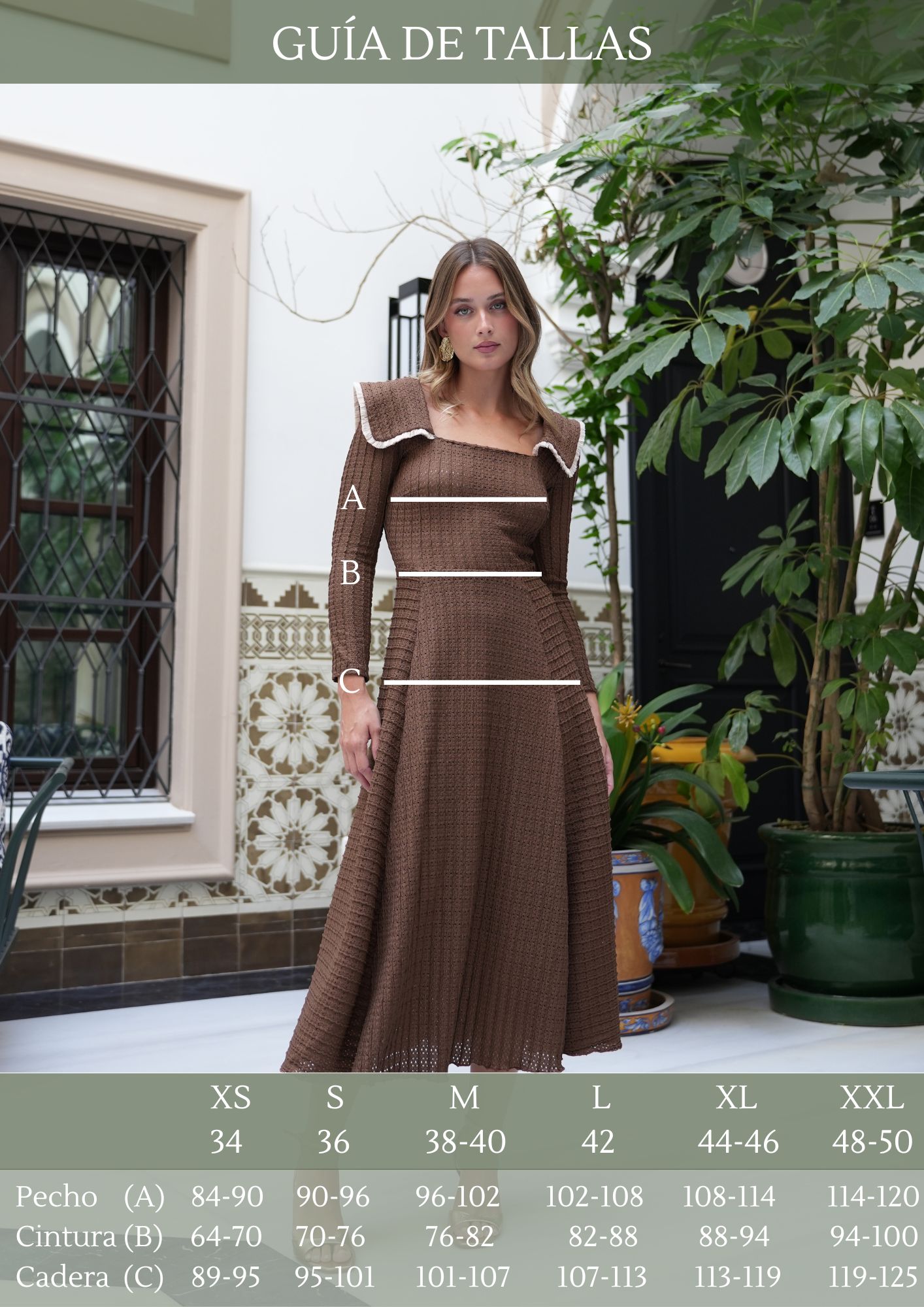 Vestido Elba Marsale maxi botones flecos - Imagen 5