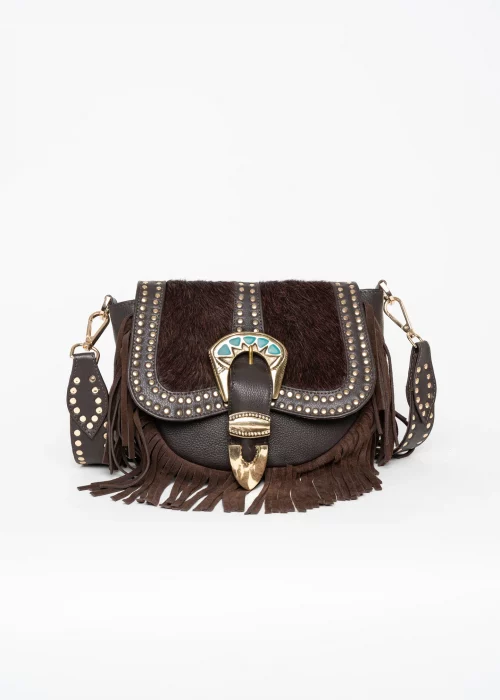 Bandolera piel marrón Amal