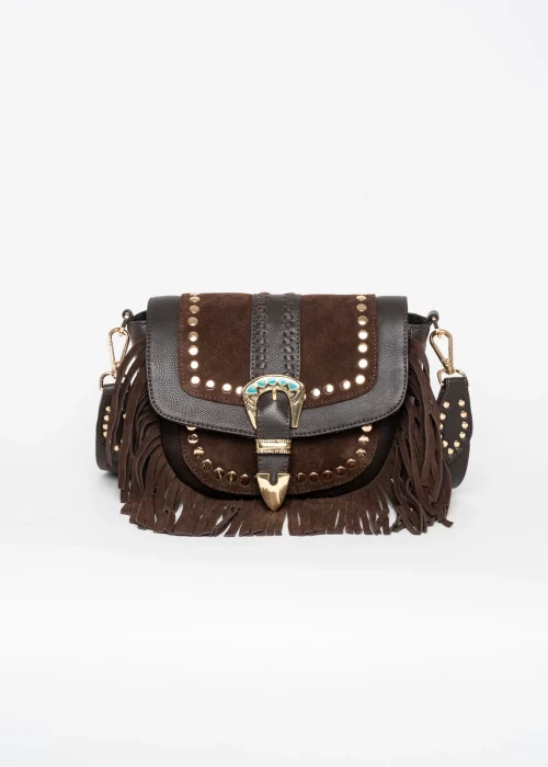 Bandolera piel Milano Marrón