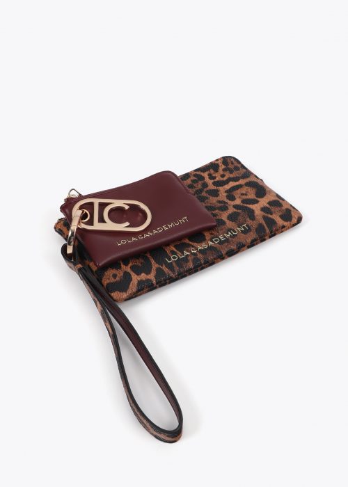 Cartera con monedero animal print  Lola Casademunt