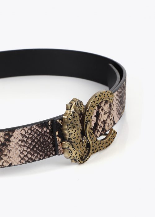 Cinturon Reversible hebilla LC leopardo Lola Casademunt