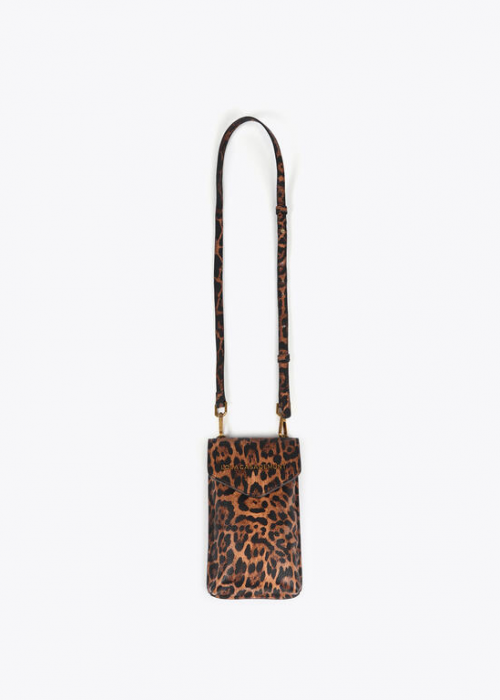 Funda movil animal print Marron-Negro Lola Casademunt