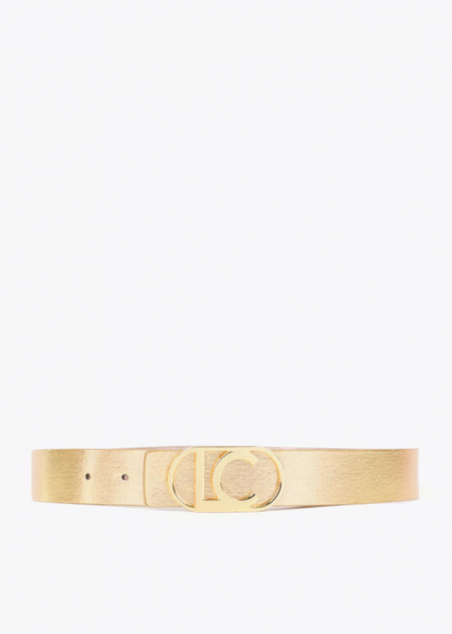 Cinturon reversible metalicos hebilla ovalada Metal-Metal Lola Casademunt