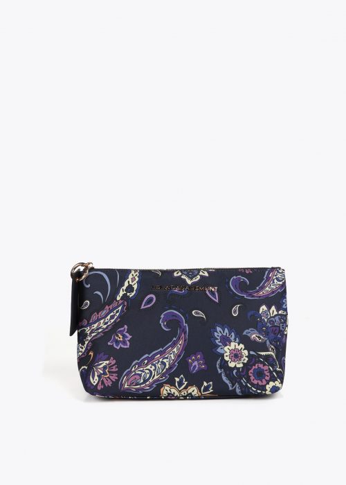 Neceser estampado Paisley azul gris Lola Casademunt