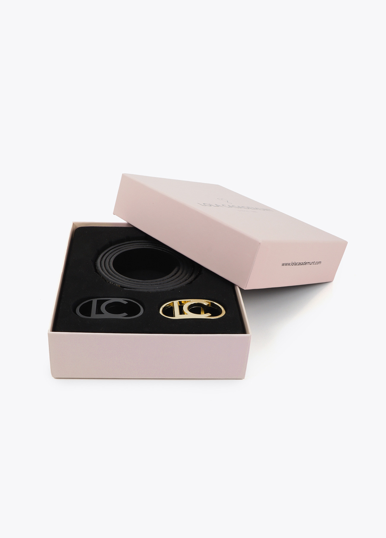 Pack cinturones reversibles animal print hebilla intercambiable Lola Casademunt - Imagen 4