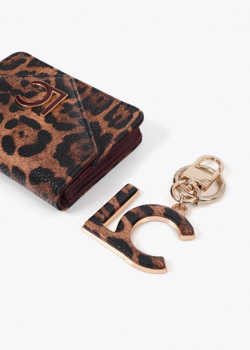 Monedero y llavero animal print forrado LC Lola Casademunt