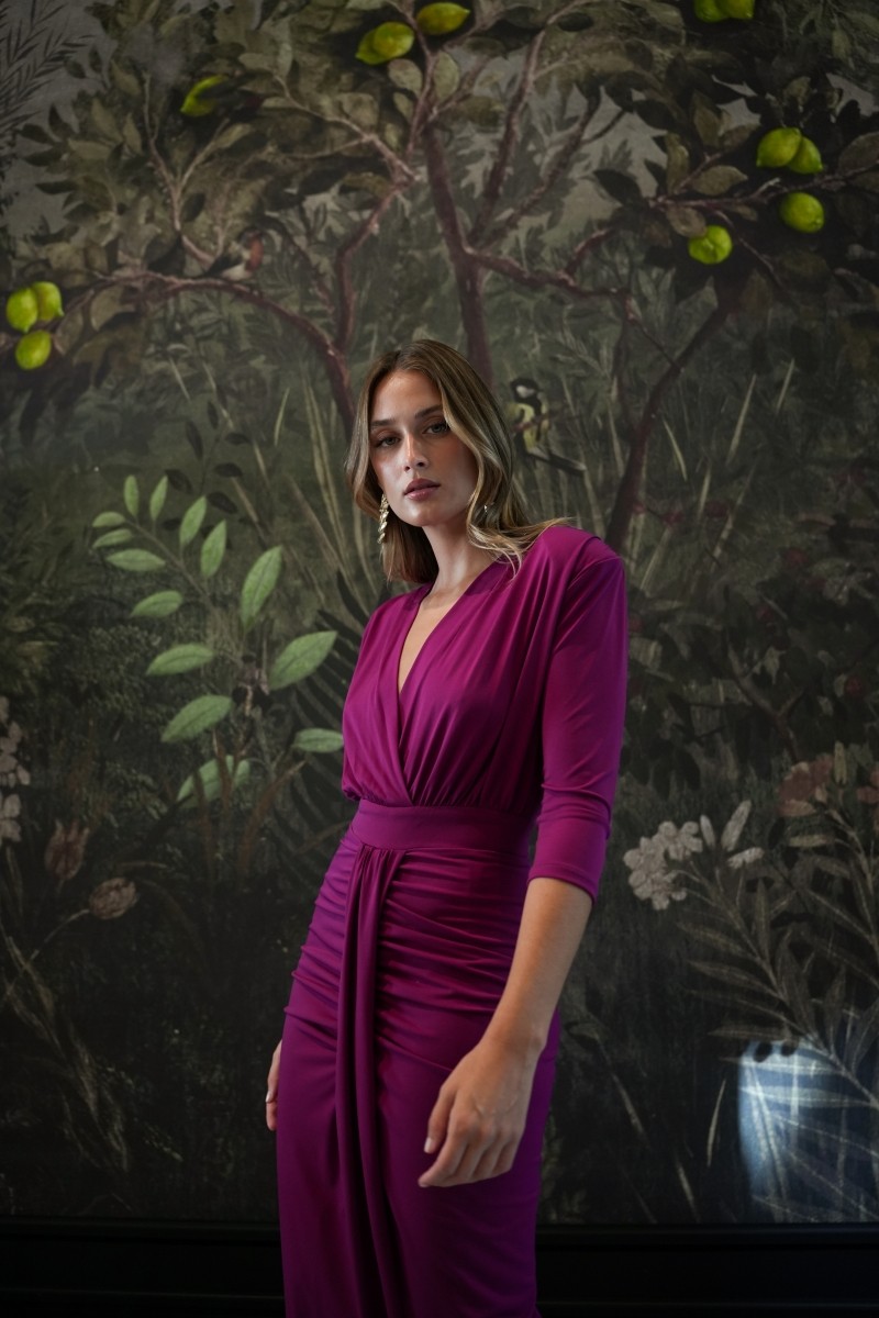 Vestido Café punto tablón Buganvilla - Imagen 5