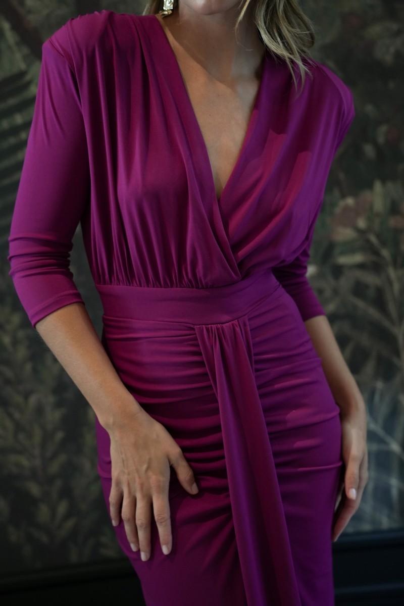 Vestido Café punto tablón Buganvilla - Imagen 2