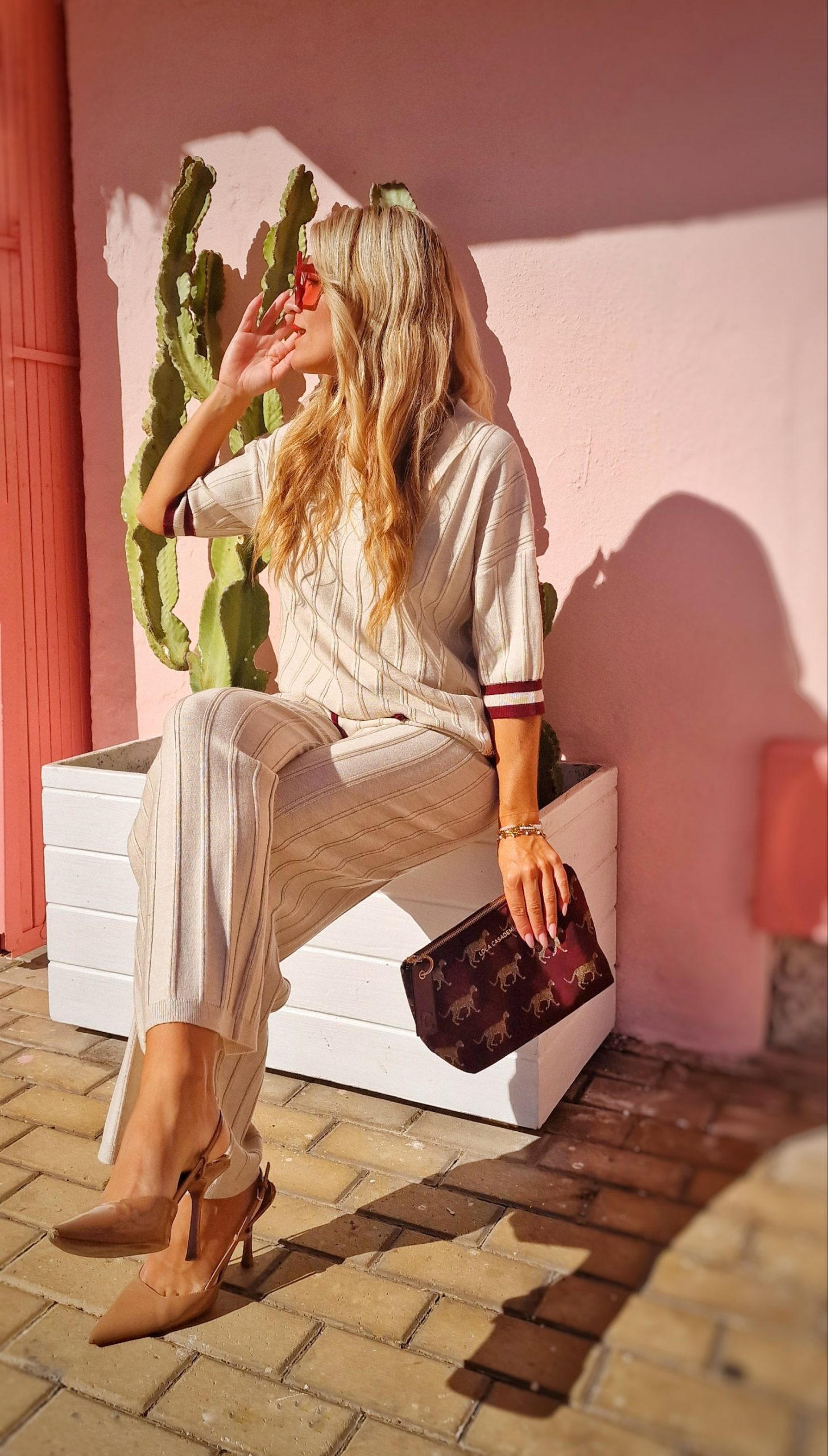 Conjunto 2 piezas punto beige Smartie - Imagen 2