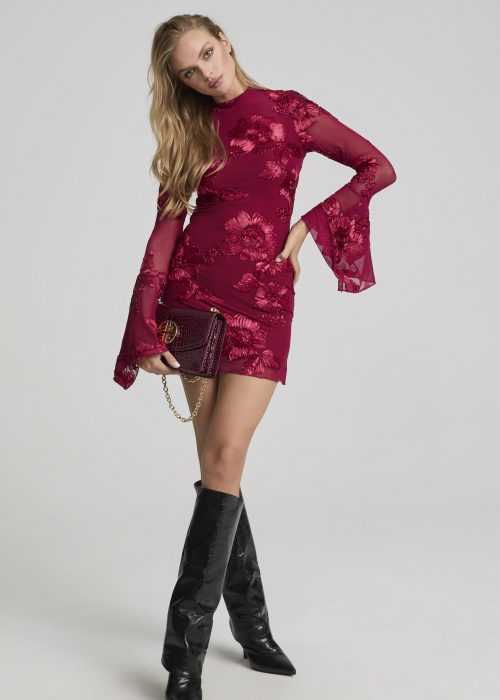 Vestido Burgundy Bloom Fetiche Suances
