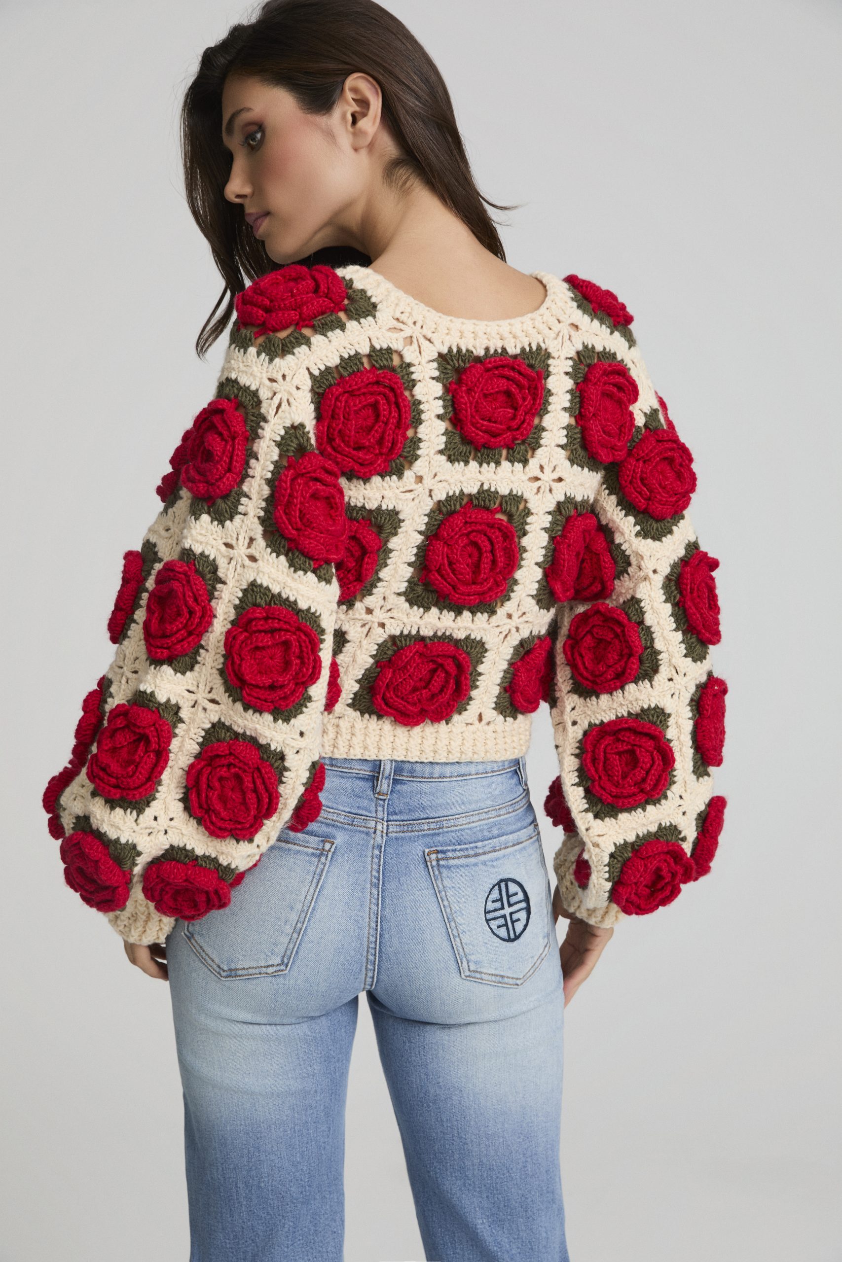 Cardigan Red Roses Fetiche Suances - Imagen 3