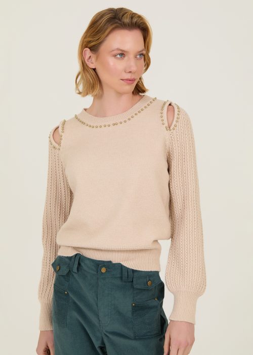 Jersey con bolitas doradas