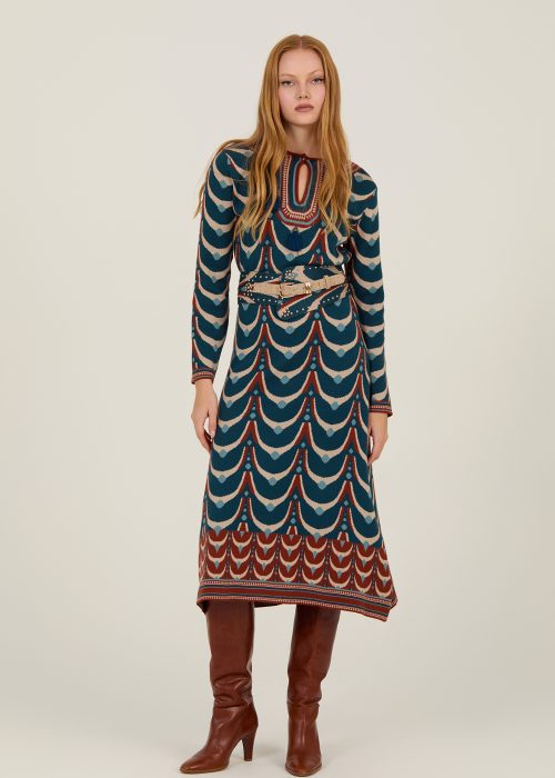 Vestido largo de punto