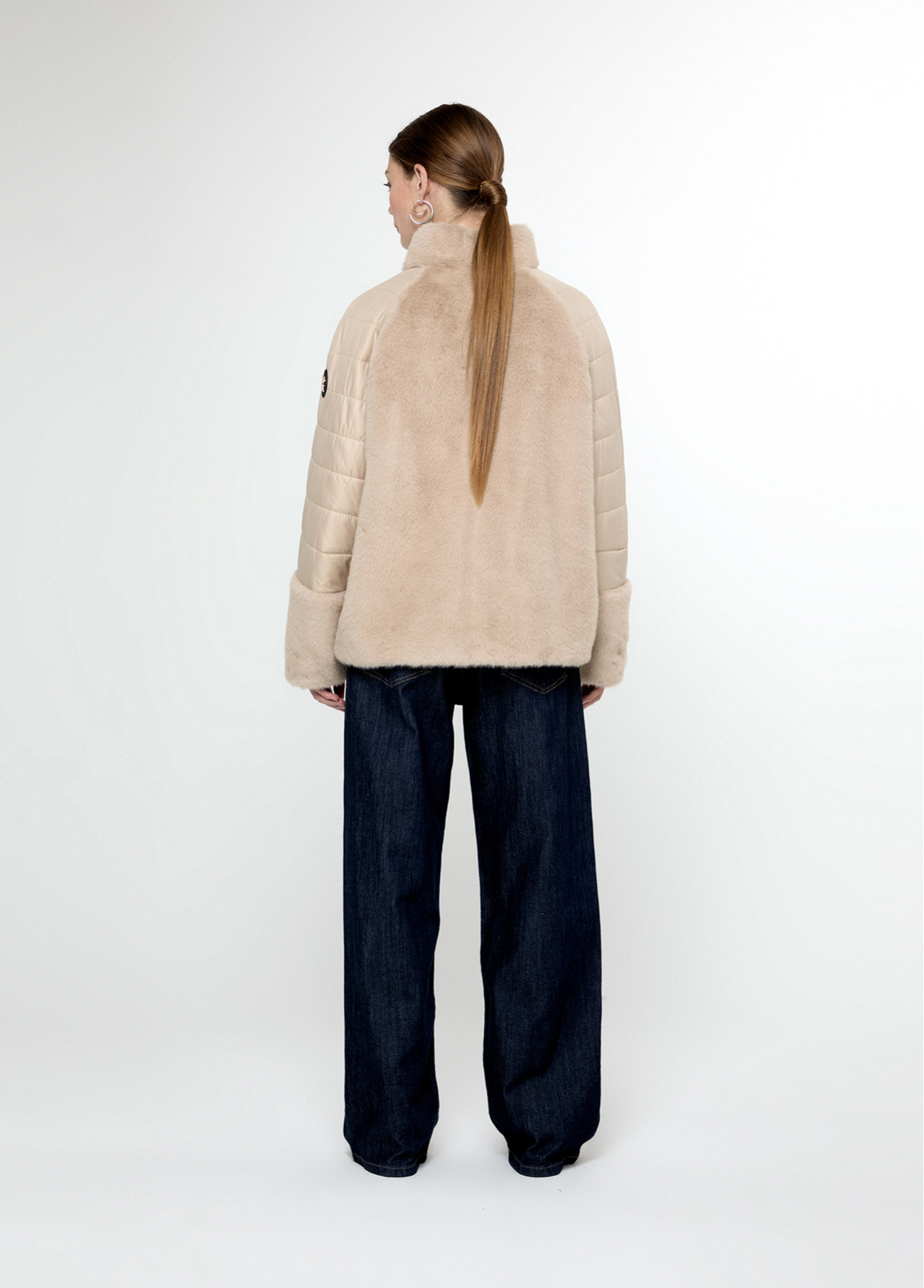 Abrigo combinado plumas pelo Crudo Lola Casademunt - Imagen 5