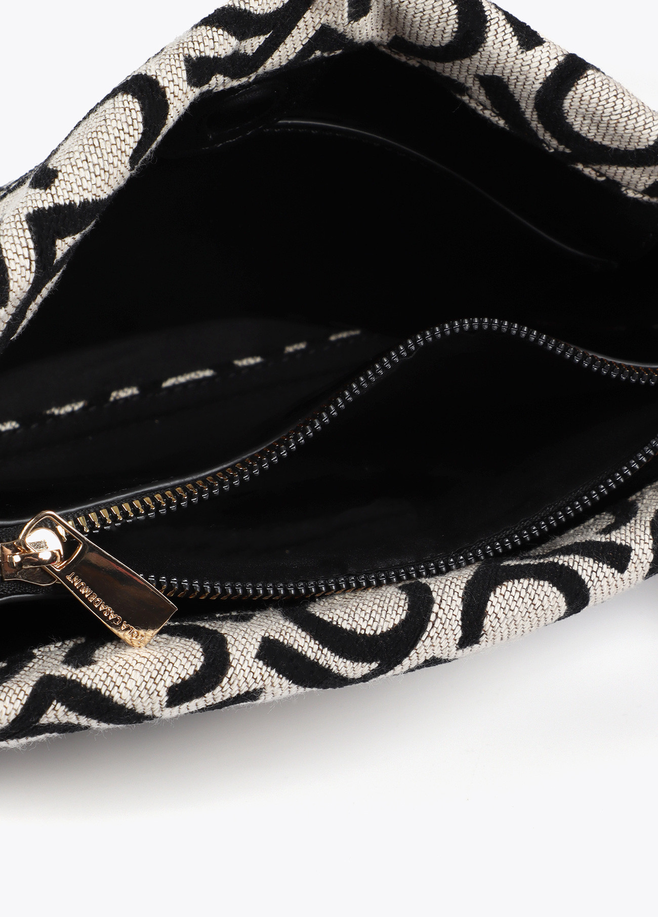 Bandolera tejido jacquard lc flocado Crudo Negro - Imagen 5