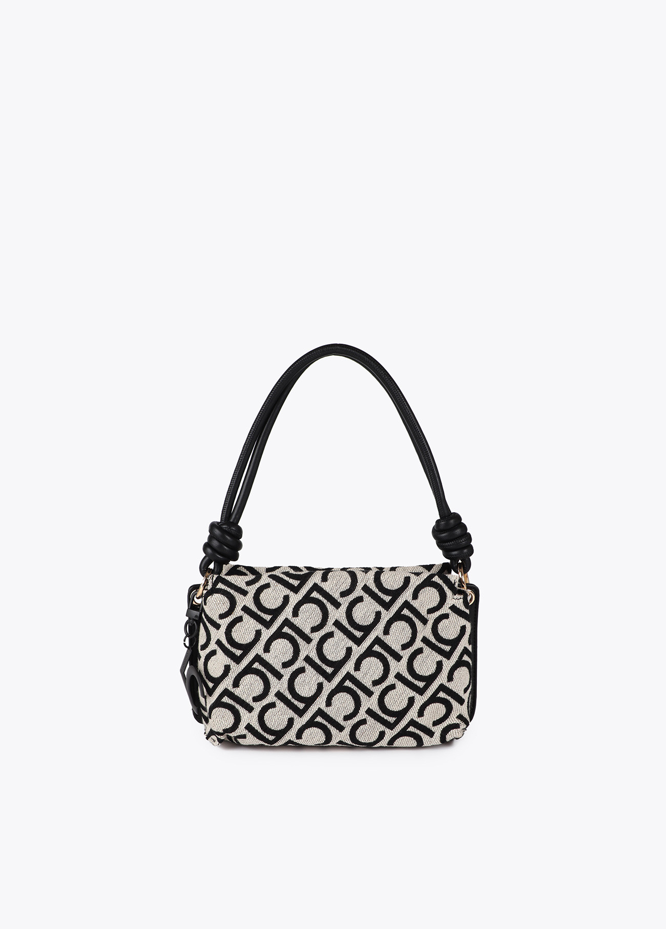 Bandolera tejido jacquard lc flocado Crudo Negro - Imagen 2