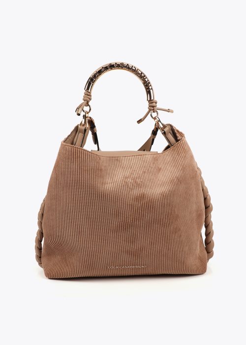 Bolso shopper Lola Casademunt 1981 Beige pana