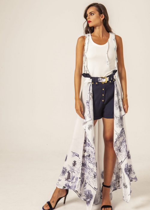 FALDA PANTALON AZUL MASAVI FRONTAL